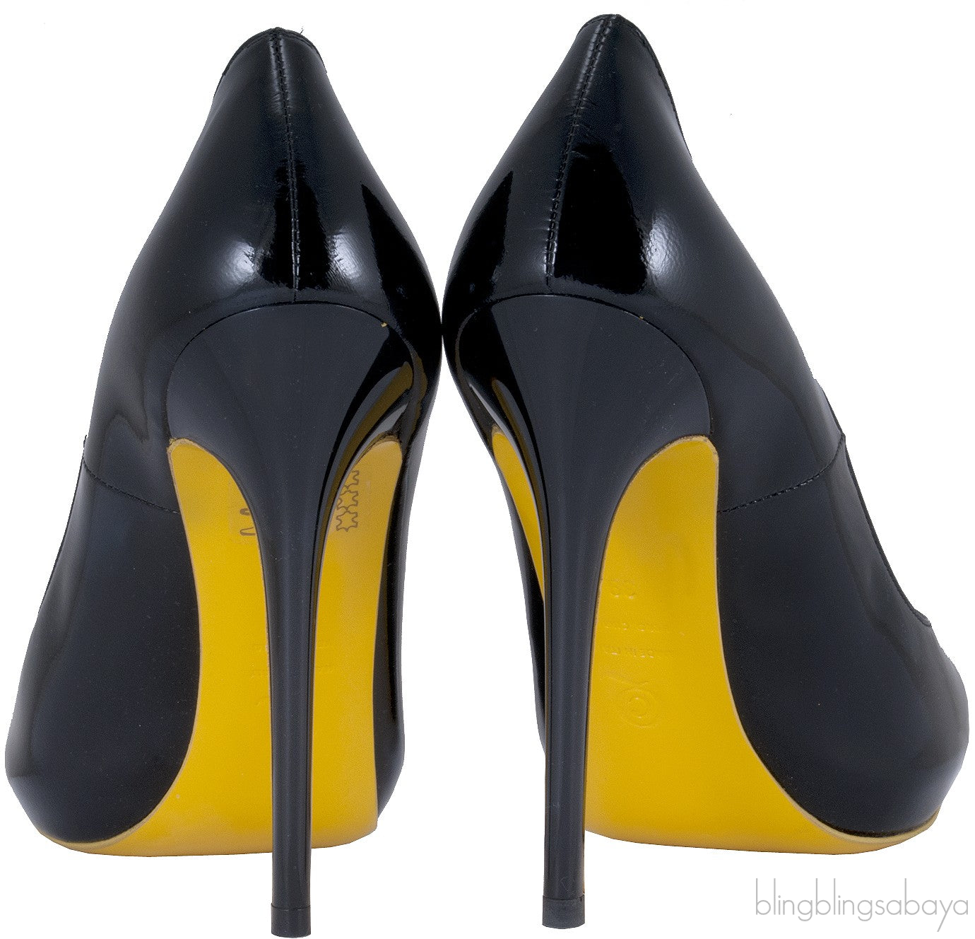 Black Heart Peep Toe Pump