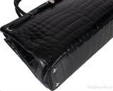 Black Crocodile Darcy Tote