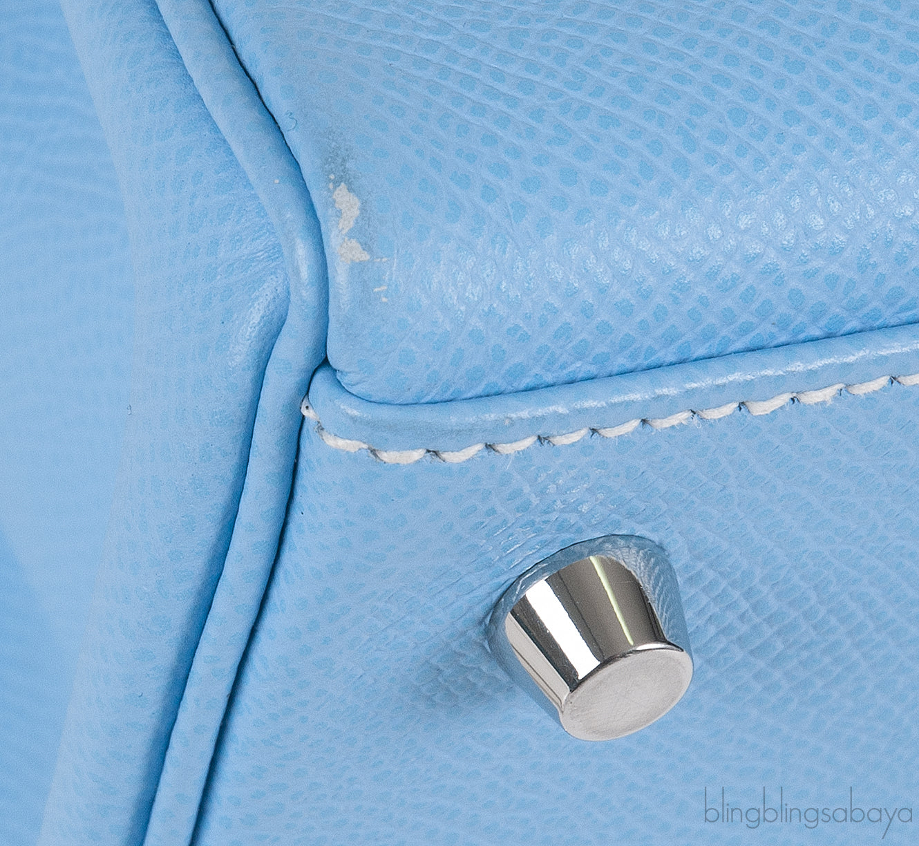 Hermès Kelly 28 Retourne Blue Celeste Mykonos Candy Epsom PHW