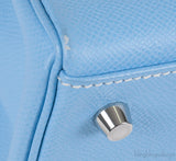 Hermès Kelly 28 Retourne Blue Celeste Mykonos Candy Epsom PHW