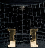 Constance Vintage Black Crocodile