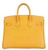 Birkin 25 Jaune Ambre Togo PHW