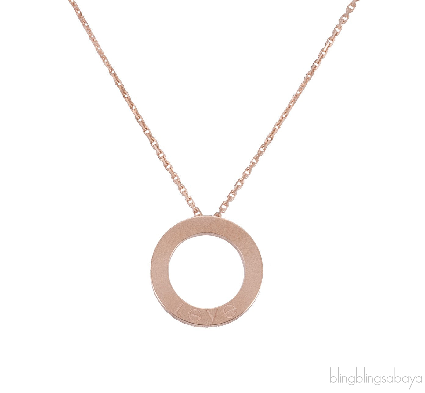 Love Diamond Rose Gold Necklace
