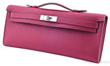 Kelly Cut Red Swift Clutch