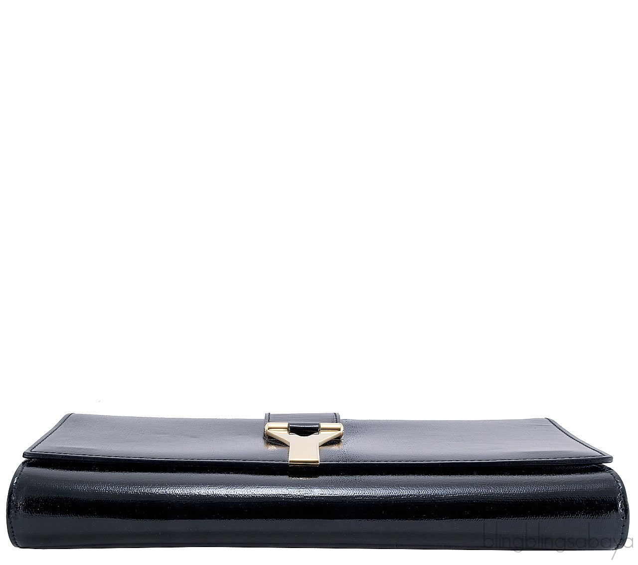 CHYC Clutch in Black Patent