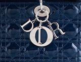 Large Navy Blue Lady Dior