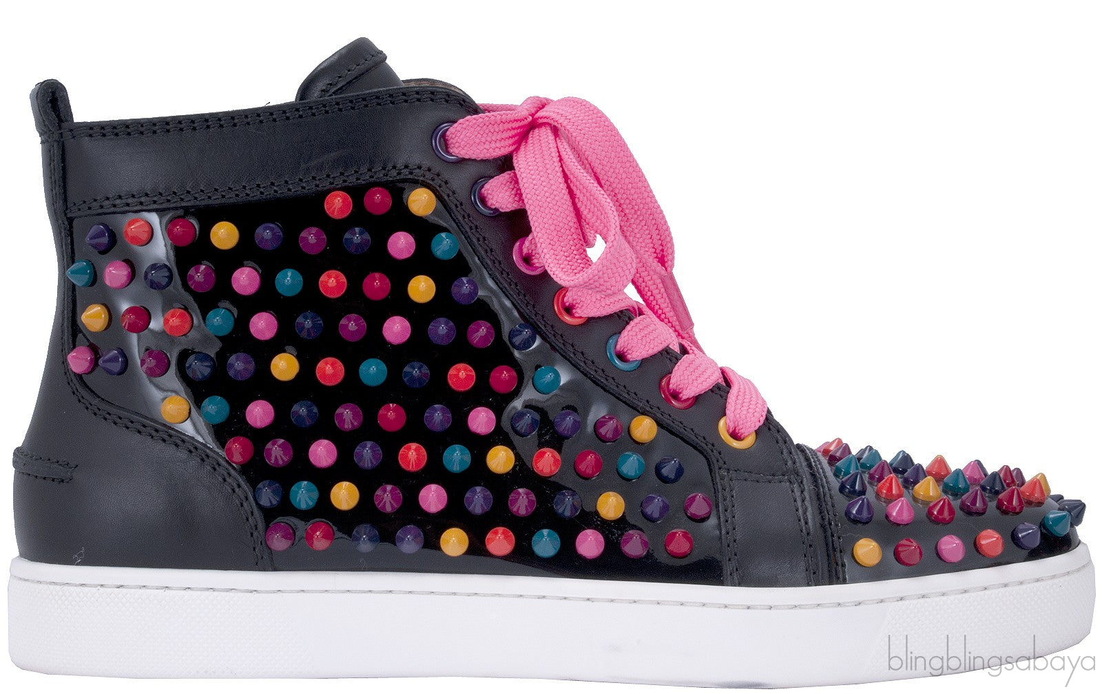 Multicolor Spike High Top Sneakers