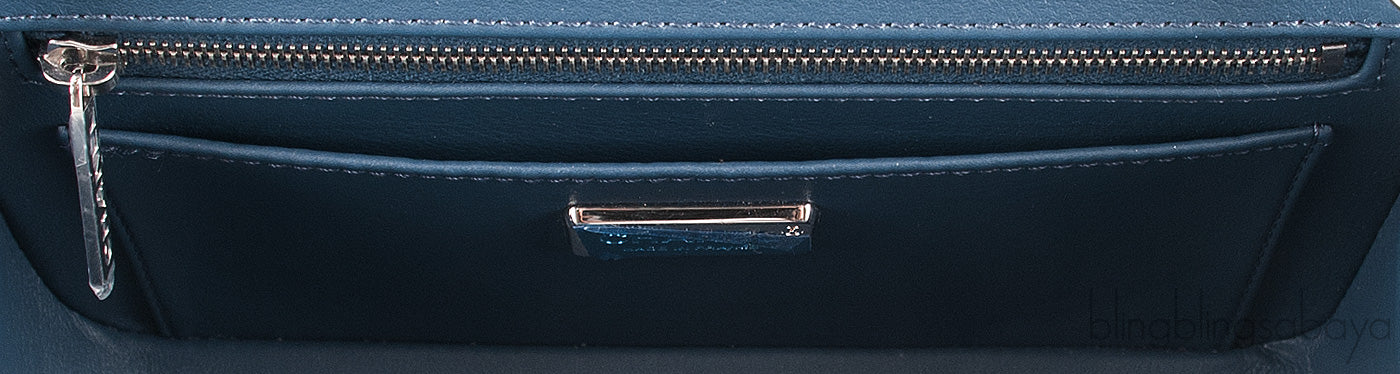 Grey Bi-Color Croc Mini Bag