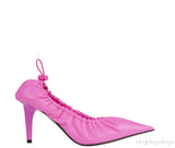 Scrunch Knife Leather Pumps