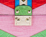 Rockstuds Glam Lock Crocodile Bag