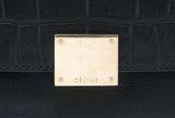 Trapeze Luggage Black Croco Print