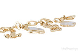 Gold & Diamond Charm Bracelet