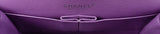 Chanel Purple Multicolor Tweed Medium Double Flap Bag