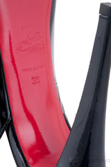 N° PRIVE BLACK PATENT SLINGBACK PUMP