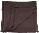 Monogram Brown Cashmere Shawl