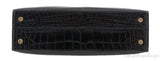 Kelly 20 Black Mini Sellier Crocodile Lisse GHW
