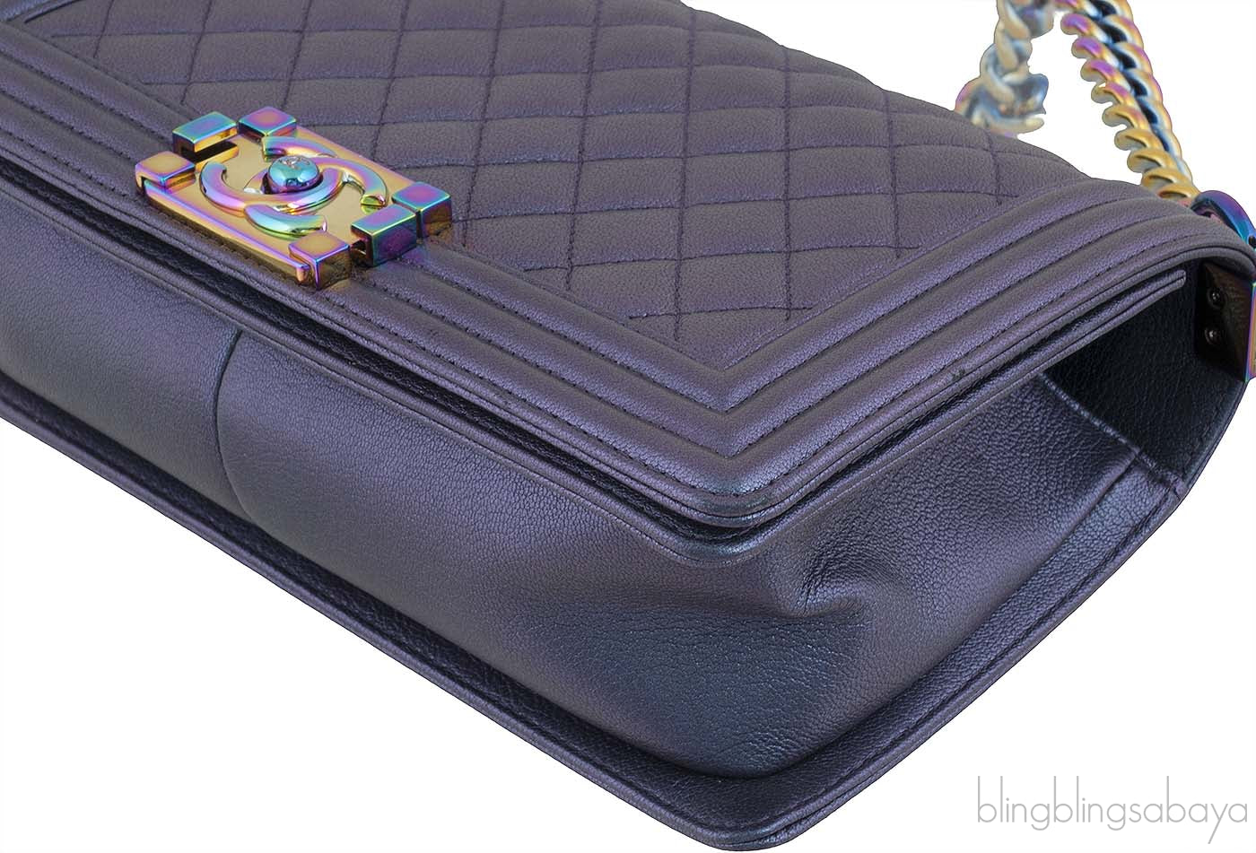 Le Boy Iridescent Medium Flap Bag