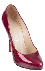 Christian Louboutin Feticha Cramberry Metal Patent Pump