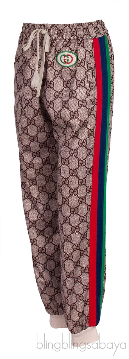 Brown GG Printed Jogger
