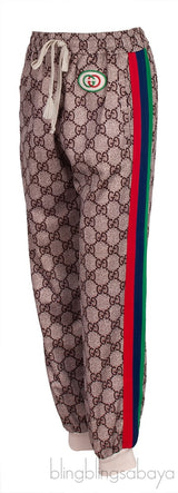 Brown GG Printed Jogger
