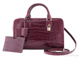 Amazona 23 Bordeaux Crocodile Bag