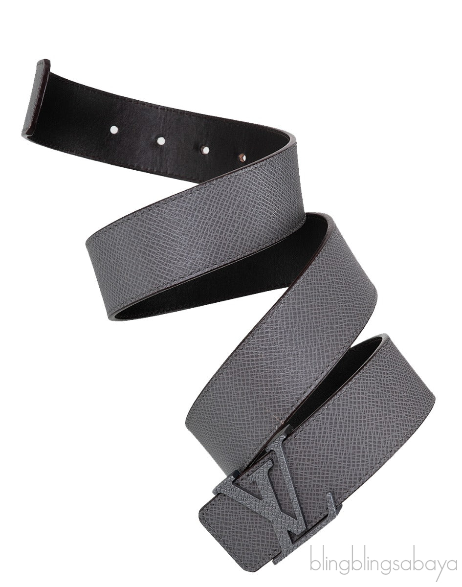 Grey Taiga 35mm LV Initiales Belt