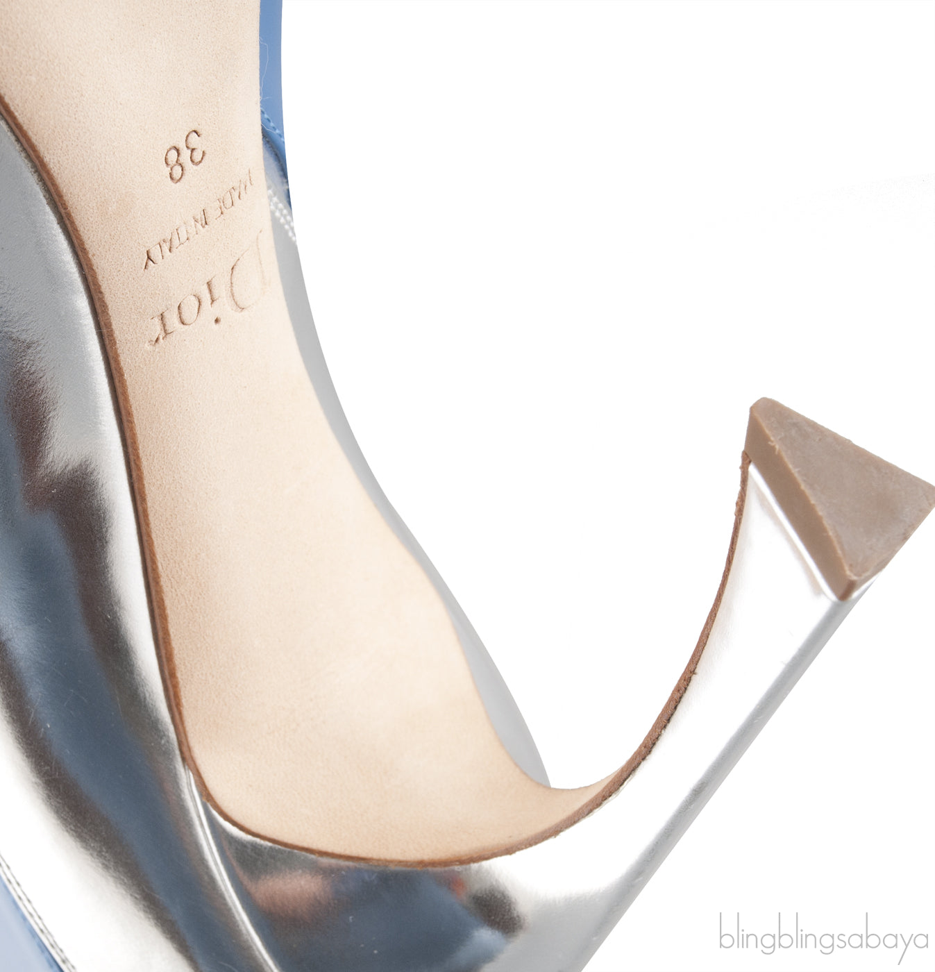 Two-toned PVC Pointed Toe Heels