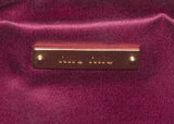 Black Matelasse Leather Clutch