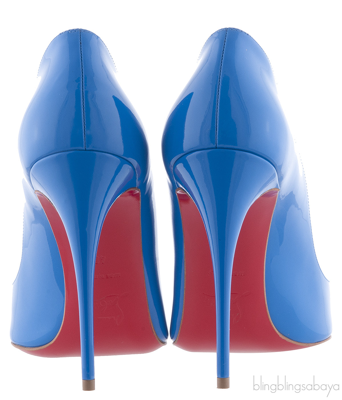 Pigalle Follies 100 Patent Blue heels