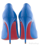 Pigalle Follies 100 Patent Blue heels