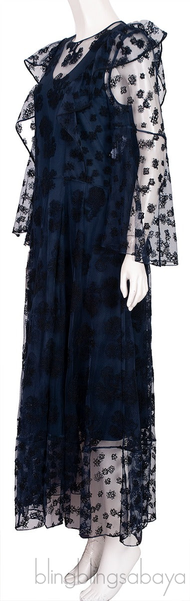 Sheer Lace Overlay Dress