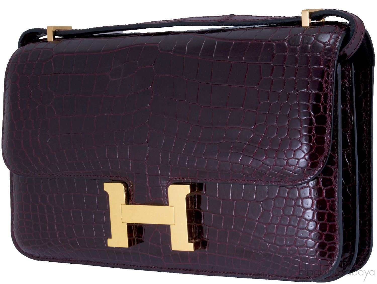 Constance Elan Crocodile Bordeaux