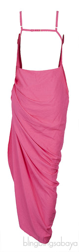 La Robe Saudade Voile Pink Maxi Dress