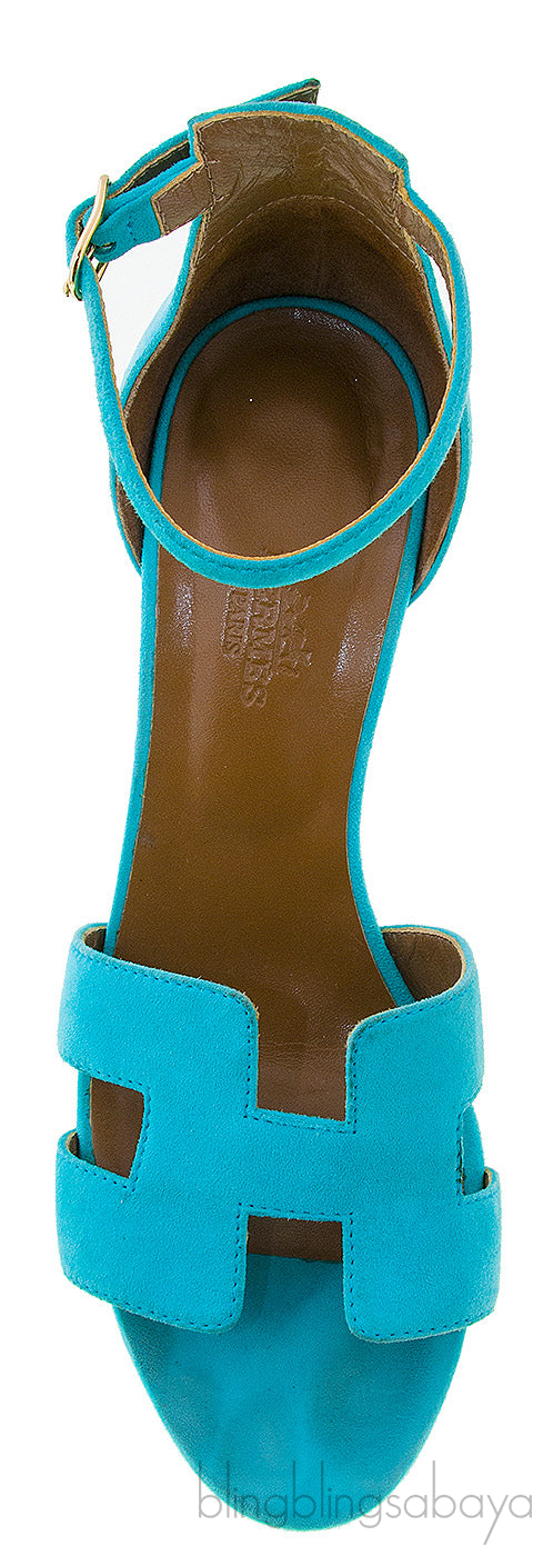 Turquoise Legend Wedge Sandals