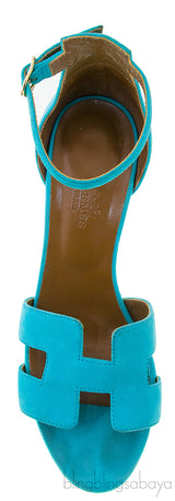 Turquoise Legend Wedge Sandals