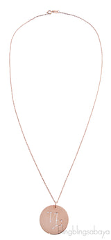 Capricorn Diamond Pendant Necklace