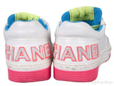 White Neon Multicolor Sneakers