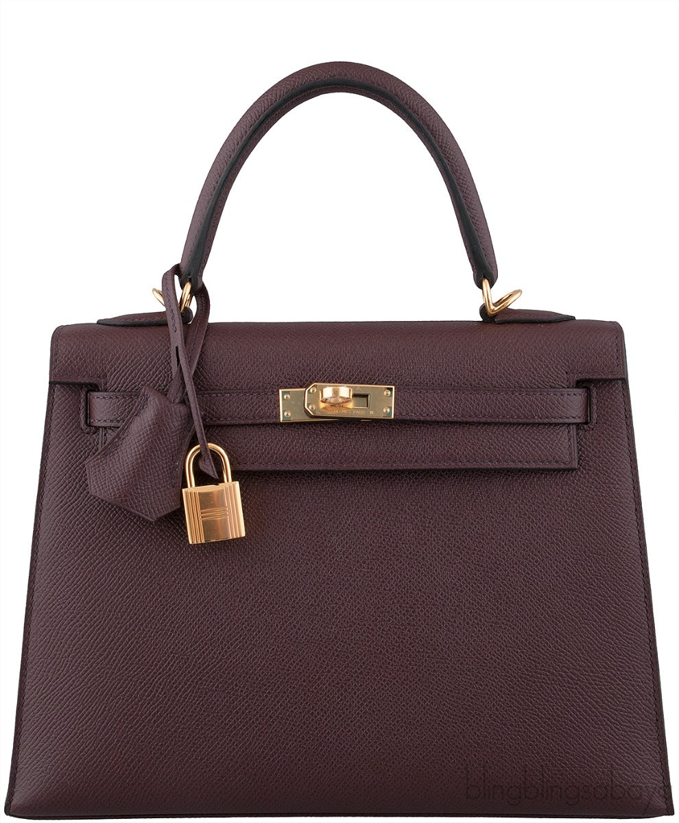 Kelly 25 Rouge Epsom Sellier GHW