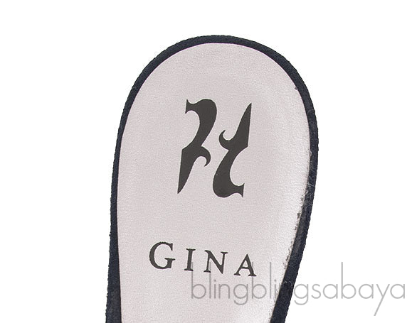 Crystal Velvet Slip-on Sandal