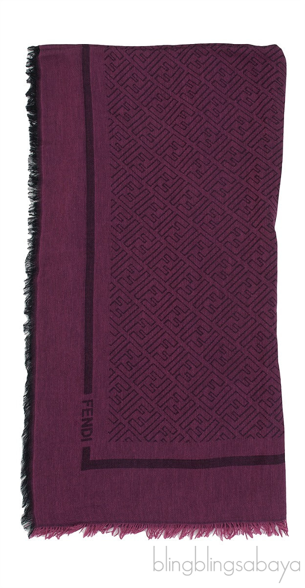 Logo Print Square Shawl