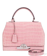 Moynat Rejane PM Pink Nilo Crocodile