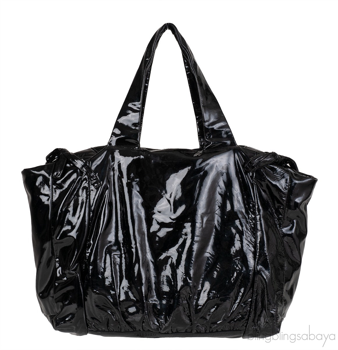 Hysteria Black Patent Leather Tote