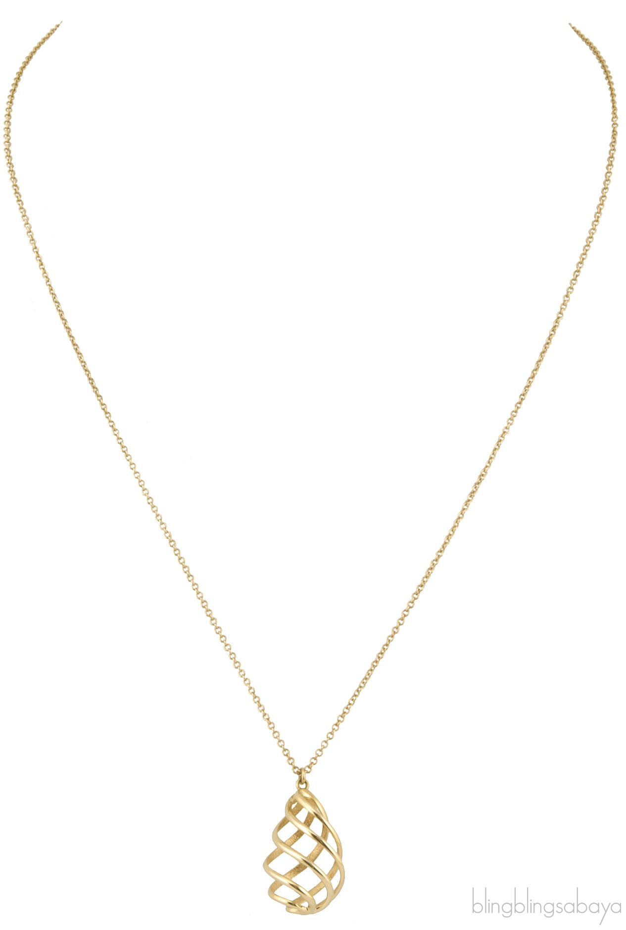 Spiral Pendant Necklace