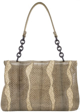 Snakeskin Intrecciato Shoulder Bag*