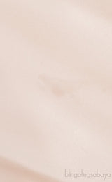 Beige Asymmetric Hem Satin Dress