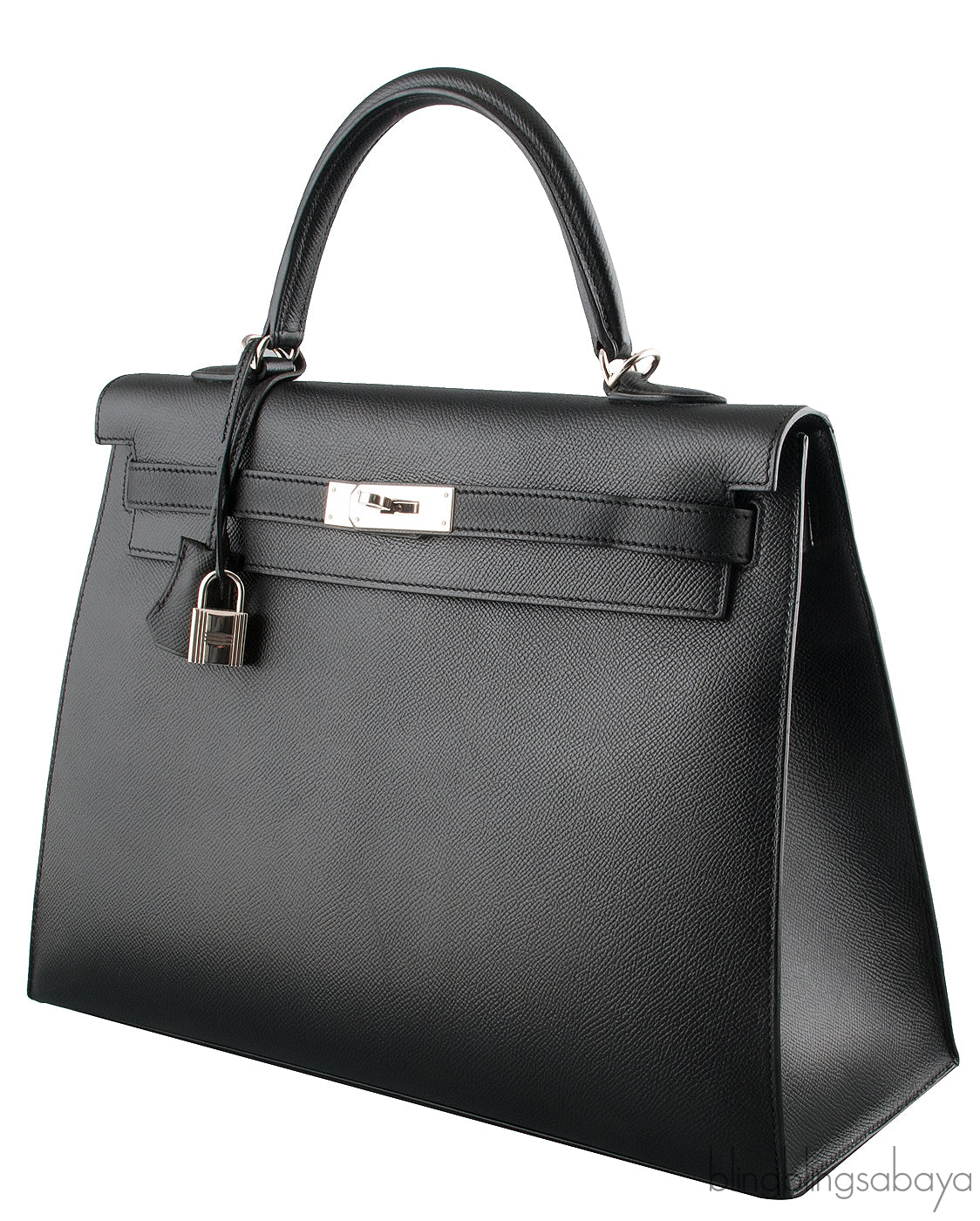 Kelly 35 Black Epsom Sellier PHW