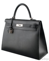 Kelly 35 Black Epsom Sellier PHW