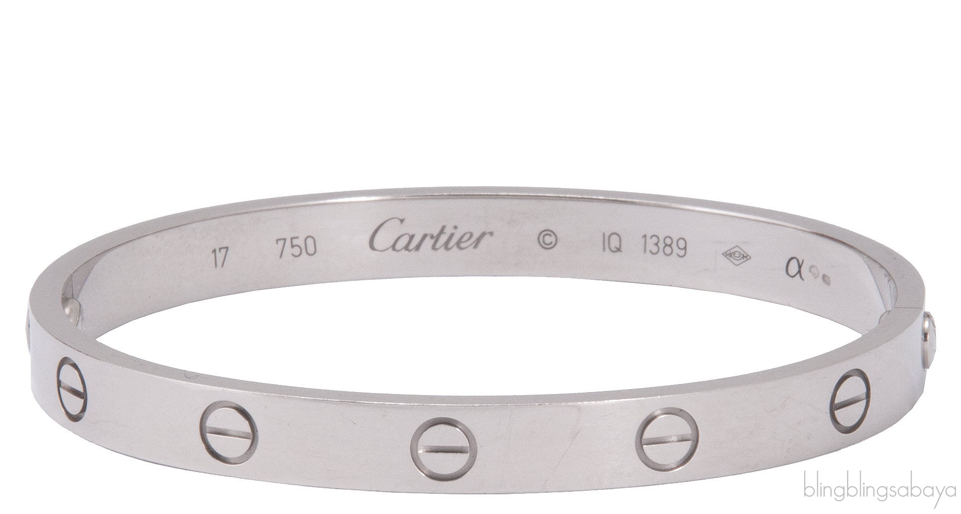 White Gold LOVE Bracelet