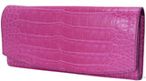 Bi-color Crocodile Leather Clutch*