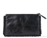 Nina Ricci Black Pleated Trim Clutch